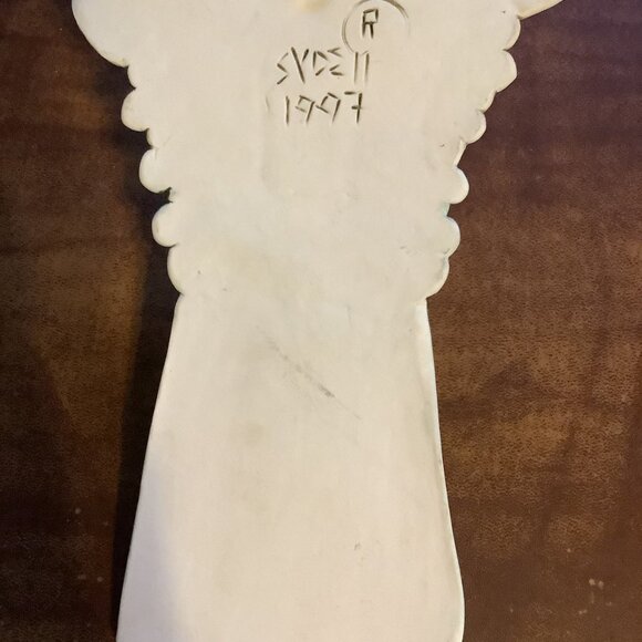 SYDELL Riverplace Pottery Pastel 3D Angel Wall Hanging Signed 1997 9.5in - Picture 12 of 15